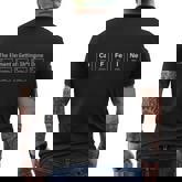 Caffeine The Element Of Getting Shit Done Men's T-shirt Back Print