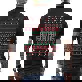 Christmas Santa Paws Ugly Christmas Sweater Men's T-shirt Back Print