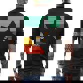 Cute Black Cat Vintage Retro Style Bombay Cat Lovers Men's T-shirt Back Print