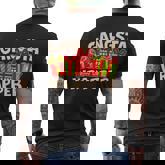 Cute Christmas Gangsta Wrapper T-Shirt Men's T-shirt Back Print