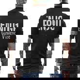 Enough End Gun Violence No More Guns Men's T-shirt Back Print