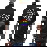 Gay Pride Month Lesbian Gay Bisexual Trans Rainbow Flag Lgbt Men's T-shirt Back Print