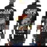 Grandpa Saurus Dinosaur Grandpasaurus Matching Rex Men's T-shirt Back Print