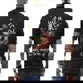 Just A Girl Who Loves Ramen And Cats Men's T-shirt Back Print