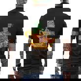 Kawaii Frog Japanese Ramen Noodles Cottagecore Aesthetic Men's T-shirt Back Print