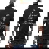 Mr Vice President Im Speaking Kamala Harris Portrait Men's T-shirt Back Print