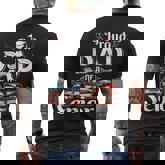 Proud Dad Of A 2023 Senior Graduate Father Graduation Men's T-shirt Back Print