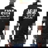 Senior Cheer Dad 2023 Cheerleader Parent Class Of 2023 V2 Men's T-shirt Back Print