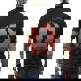 Travelling Shadow In A Red Circle Men's T-shirt Back Print