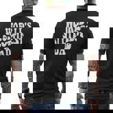 Worlds Sluttiest Dad Fathers Day For Daddy Father Men's T-shirt Back Print