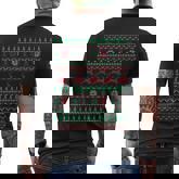 Xmas Christmas Ugly Christmas Sweater Men's T-shirt Back Print