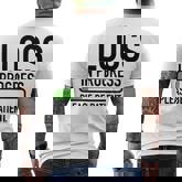 Locs In Progress Please Be Patient Men's T-shirt Back Print