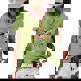 Halloween Icon Bundle Cowboy Ghost Pumpkin Cute Boo Cactus  Women's Short Sleeve Loose T-shirt