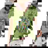 One Thankful Teacher Hispanic Heritage Month Countries Flags  V4 Women's Short Sleeve Loose T-shirt