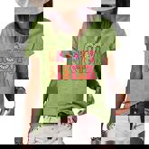 Retro Groovy Sister Matching Family 1St Birthday Party  V2 Women's Short Sleeve Loose T-shirt