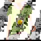 Softball Mimi Leopard Game Day Softball Lover Mothers Day  Women's Short Sleeve Loose T-shirt