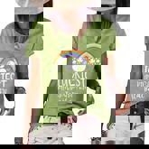 Teacher Luckiest Kindergarten Teacher St Patricks Day School  Women's Short Sleeve Loose T-shirt