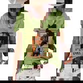 Womens Melanin Queen Black Afro Melanin Pride Black Afro Dope Women's Short Sleeve Loose T-shirt