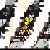 Ball Mom Baseball Softball Mothers Gift Women's Short Sleeve Loose T-shirt