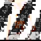 Dog Mother And Pumpkin Spice Halloween Day Retro Halloween Women's Short Sleeve Loose T-shirt