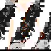 Horse Tree Christmas Candy Cane Women's Short Sleeve Loose T-shirt