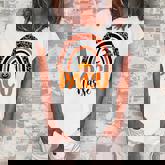 Pacu Nurse Leopard Rainbow Halloween Pumpkin Nursing  Women's Loosen Crew Neck Short Sleeve T-Shirt