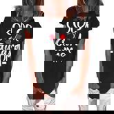 Color Guard Mom Funny High School Color Guard Flag  Women's Loosen Crew Neck Short Sleeve T-Shirt