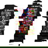 Traveling International Countries Flags World Flags  Men's T-shirt 3D Print Graphic Crewneck Short Sleeve Back Print