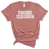 Lovely Funny Cool Sarcastic Eat Sleep Hike Repeat  Women's Short Sleeve T-shirt Unisex Crewneck Soft Tee