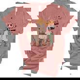 Cowboy Boo How Retro Ghost Halloween Costume Desert Cactus  Women's Short Sleeve T-shirt Unisex Crewneck Soft Tee