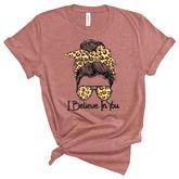 I Believe In You Motivational Testing Day Messy Bun Teacher   V3 Unisex Crewneck Soft Tee