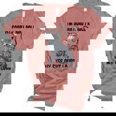 I’M Sorry Did I Roll My Eyes Out Loud Funny Sarcastic Cat  Women's Short Sleeve T-shirt Unisex Crewneck Soft Tee