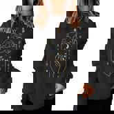 Feminist Witch Womens Rights Are Human Rights  Women Crewneck Graphic Sweatshirt