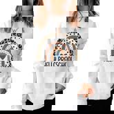 Hello Preschool Rainbow Teacher Team Preschool Squad Girls  Women Crewneck Graphic Sweatshirt