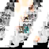 Leopard Faith Over Fear Cowboy Western Country Christian  Women Crewneck Graphic Sweatshirt