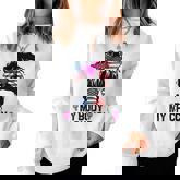 My Body My Choice Pro Choice Messy Bun Feminist Women Rights Women Crewneck Graphic Sweatshirt