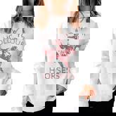 Retro Cowboy Hold Your Horse Rodeo Wild West Country Cowgirl  Women Crewneck Graphic Sweatshirt