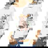 Cowboy Boo How Retro Ghost Halloween Costume Desert Cactus  Women Graphic Long Sleeve T-shirt