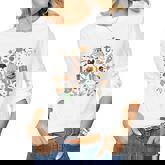 Halloween Icon Bundle Cowboy Ghost Pumpkin Cute Boo Cactus  Women Graphic Long Sleeve T-shirt