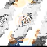 Hello Preschool Rainbow Teacher Team Preschool Squad Girls  Women Graphic Long Sleeve T-shirt