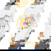 Kids 4 Years Old Rainbow 4Th Birthday Four Bday Girls Boys Kids  Women Graphic Long Sleeve T-shirt