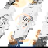 Retro Vintage Groovy Trick Or Teach Halloween Teacher Life  V2 Women Graphic Long Sleeve T-shirt