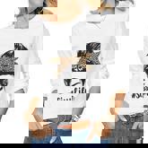 Womens Mothers Day Funny Sissy Life Messy Bun Leopard Mommy Grandma Women Graphic Long Sleeve T-shirt