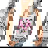 In October We Wear Pink Gnome Sunflower Breast Cancer  Women Tank Top Basic Casual Daily Weekend Graphic