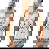 Retro Vintage Groovy Trick Or Teach Halloween Teacher Life  V2 Women Tank Top Basic Casual Daily Weekend Graphic