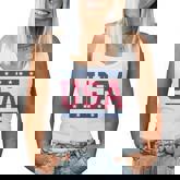 Usa  Women Men Kids Cool Patriotic American Flag Stars  Women Tank Top Basic Casual Daily Weekend Graphic