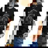 Peace Love Cure Melanoma Cancer Awareness Leopard Rainbow Women T-shirt