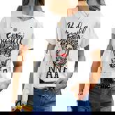 Baseball Nana Leopard Game Day Baseball Lover Women T-shirt