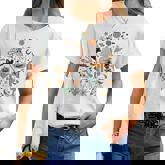 Halloween Icon Bundle Cowboy Ghost Pumpkin Cute Boo Cactus Women T-shirt