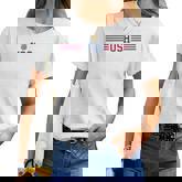 Usa Women Patriotic American White 4Th Of July Women T-shirt